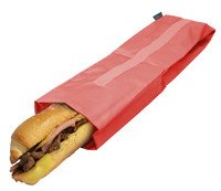 Sac à lunch baguette XL corail - 45x11cm