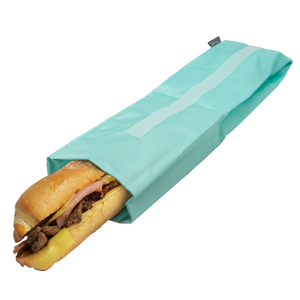 Sac à lunch baguette XL turquoise - 45x11cm