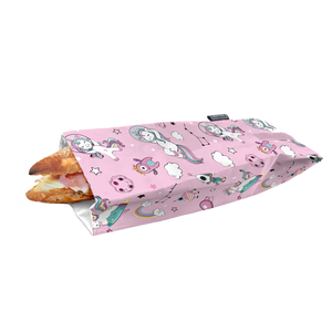 Sac à lunch snack et baguette licorne - 30x11cm