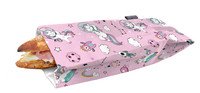 Lunchzak snack en stokbrood eenhoorn - 30x11cm