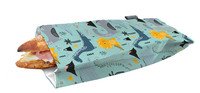Lunchzak snack en stokbrood dinosaurus - 30x11cm