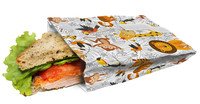 Sac à lunch sandwich lions - 19x14cm