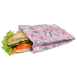 Lunchzak sandwich eenhoorn - 19x14cm