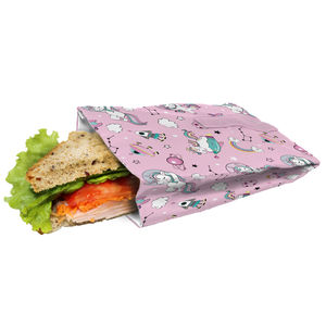 Sac à lunch sandwich licorne - 19x14cm