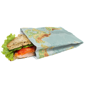 Lunchzak sandwich de wereld - 19x14cm