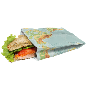 Sac à lunch sandwich le monde - 19x14cm