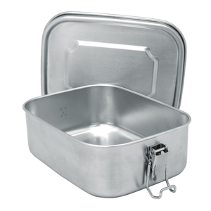 Boîte casse-croute inox 800ml - 18x14x6.6cm