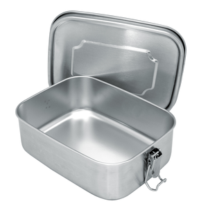 Boîte casse-croute inox 1200ml - 19.4x14x6.3cm