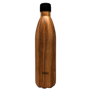 Drinkfles vacuum 1000ml hout (warm en koud)