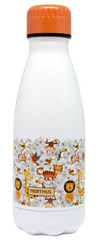 Drinkfles vacuüm 350ml leeuwen (warm en koud)