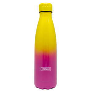 Drinkfles vacuüm 500ml geel kleurverloop (warm en koud)
