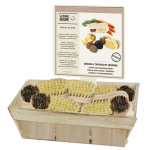 Brosses à légumes bois - Display 10pcs