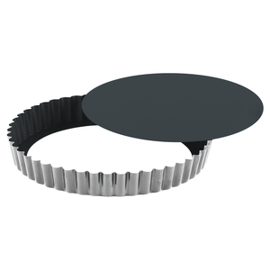Taartvorm Obsidian m/losse bodem gekarteld Ø28/27cm h2,5cm