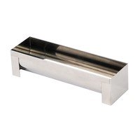 Gouttière à bûche inox 30x8x6.5cm