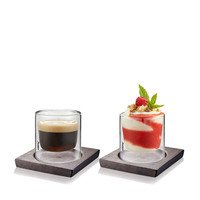 Verre thermostatique Mira 80ml 2pcs + sous-verres