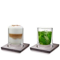 Verre thermostatique Mira 235ml 2pcs + sous-verres