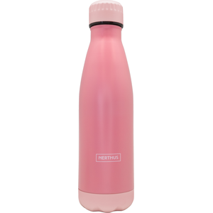 Drinkfles vacuum 500ml 2 tinten rose (warm en koud)