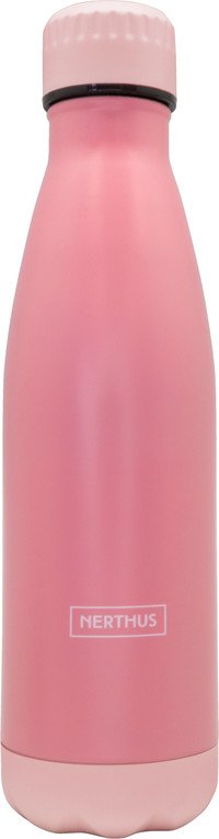 Drinkfles vacuum 500ml 2 tinten rose (warm en koud)