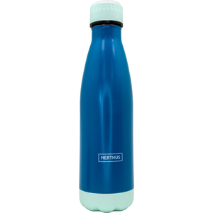 Drinkfles vacuum 500ml 2 tinten blauw (warm en koud)