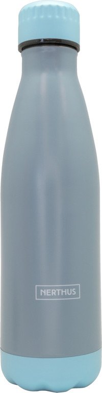 Drinkfles vacuum 500ml 2 tinten grijs (warm en koud)