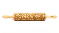 Decoratie-deegrol 43cm Halloween City hout - Laatste stuks
