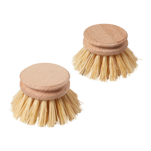 Tête brosse de nettoyage en bois - lot de 2pcs.