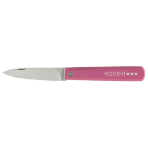 Officemes inklapbaar 8cm roze - getand mes