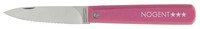 Officemes inklapbaar 8cm roze - getand mes