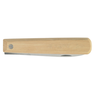 Officemes inklapbaar 8cm natuurhout - effen mes