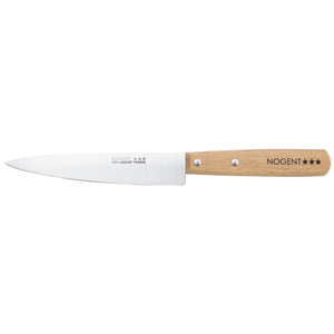 Couteau de cuisine 15cm bois naturel - lisse
