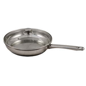 Braadpan Saphir métal Ø28cm inox + glazen deksel