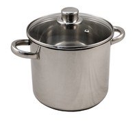 Kookpot Saphir métal Ø26cm inox + glazen deksel