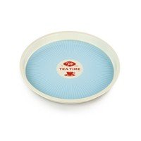 Dienblad rond Tea Time blauw (6) - laatste stuks