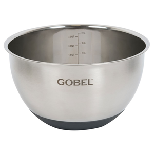 Bol cul de poule Ø20cm inox - fond antidérapant