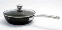 Sauteuse Black Edition Ø28 + glazen deksel