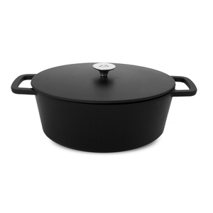 Cocotte ovaal gietijzer 29cm Black Design