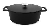 Cocotte ovaal gietijzer 29cm Black Design