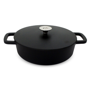 Cocotte rond gietijzer 26cm Black Design