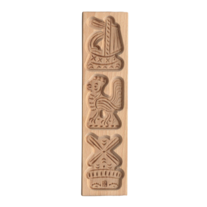 Speculoosvorm 3 Figuren (Boot-Molen-Haan) 30cm