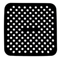 Bakmat Airfryer silicone vierkant 19cm - set van 2st.