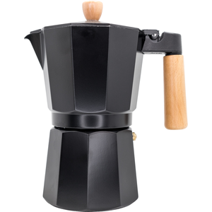 Espressokoker Black+Wood - inductie 9 kopjes