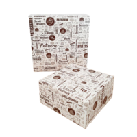 Boîte à pâtisserie 27x27x8cm 10pcs (A)
