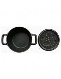 Cocotte rond gietijzer 14cm Black Design