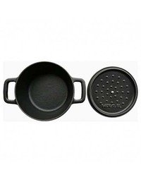 Cocotte rond gietijzer 14cm Black Design