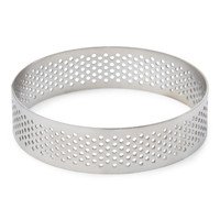Cercle à tarte perforé inox 10cm (A)