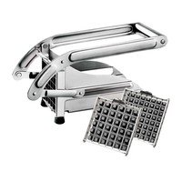 Coupe-frites inox avec 2 inserts