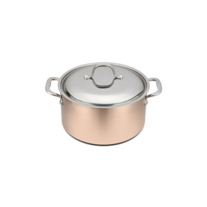 Faitout a/couvercle inox Ø24cm h12,5cm B'chef cuivre inox induction