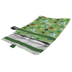 Lunchzak isotherme met velcro 28x36cm Voetbal