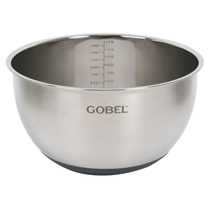 Bol cul de poule Ø24cm inox - fond antidérapant