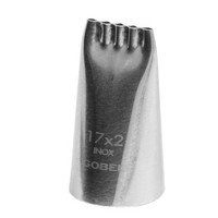 Spuitmond stronk inox 8 tanden 17x2.5mm (3)